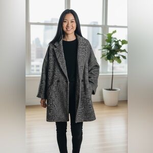 ba&sh Black and Gray Women's Coat